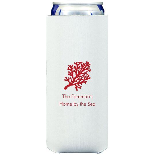 Coral Reef Collapsible Slim Koozies